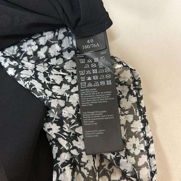 🔥🔥🔥NEW All Saints Ivey Floral Split Sleeve Mini Dress - Picture 13 of 13